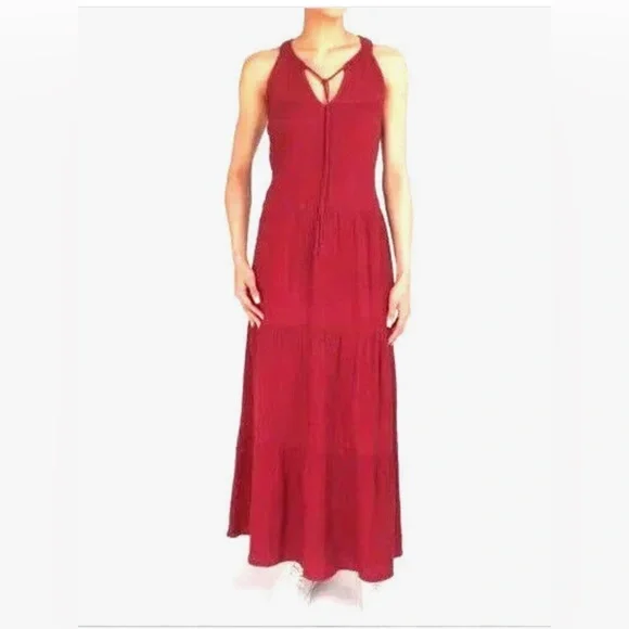 T Tahari | Dresses | Crinkle Gauze Tahari Maxi Dress | Poshmark
